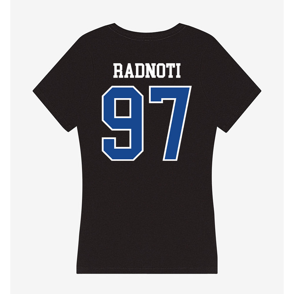 Georgia State - NCAA Football : Spencer Radnoti - Women's V-Neck T-Shirt-1