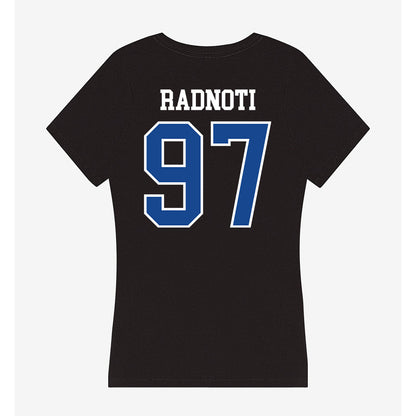 Georgia State - NCAA Football : Spencer Radnoti - Women's V-Neck T-Shirt-1