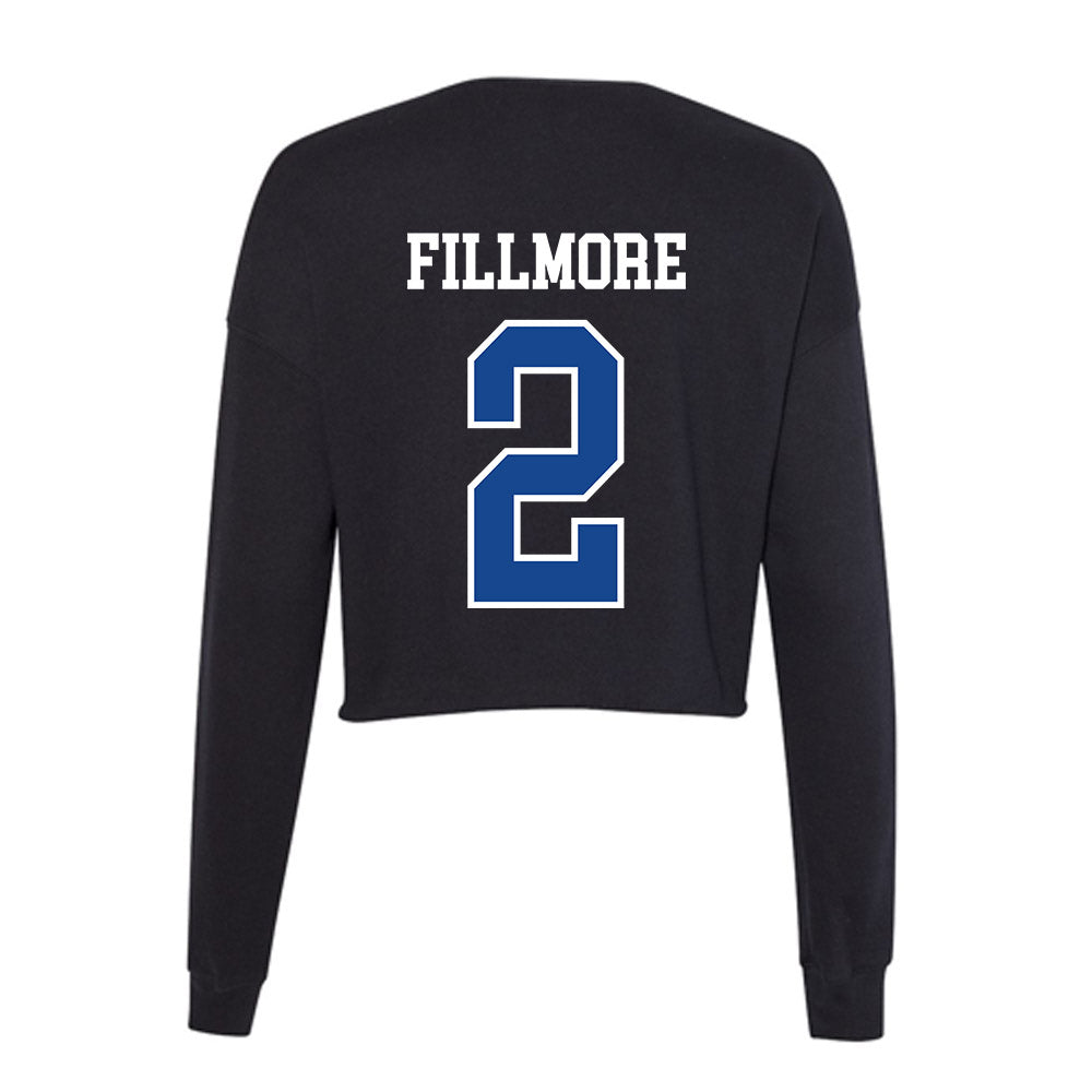 Georgia State - NCAA Football : Damaryion Fillmore - Classic Shersey Women's Cropped Crew Fleece-1