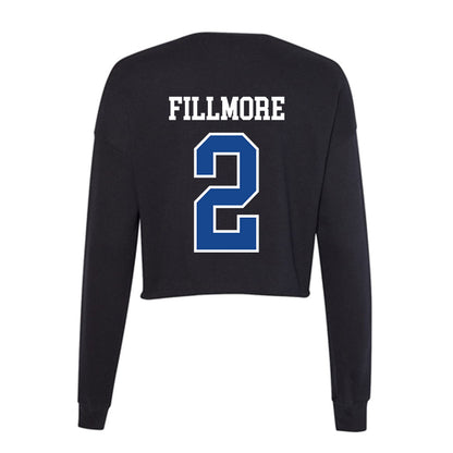 Georgia State - NCAA Football : Damaryion Fillmore - Classic Shersey Women's Cropped Crew Fleece-1
