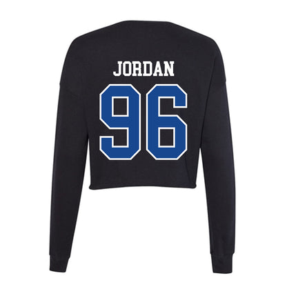 Georgia State - NCAA Football : Jalen Jordan - Classic Shersey Women's Cropped Crew Fleece-1