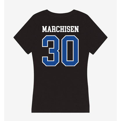 Georgia State - NCAA Men's Soccer : Finn Marchisen - Women's V-Neck T-Shirt-1
