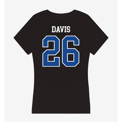 Georgia State - NCAA Football : Aaron Davis - Women's V-Neck T-Shirt-1