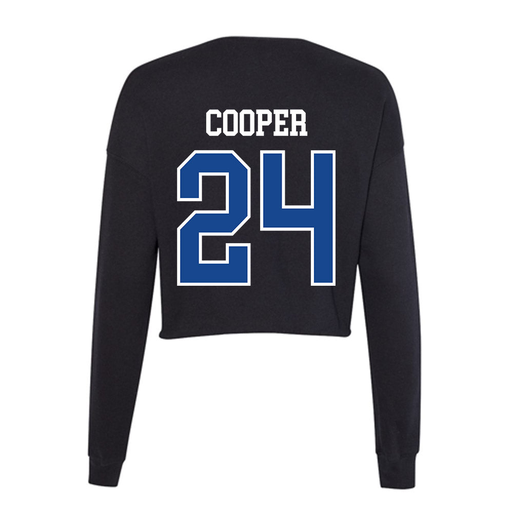 Georgia State - NCAA Football : Ronald Cooper - Women's Cropped Crew Fleece-1
