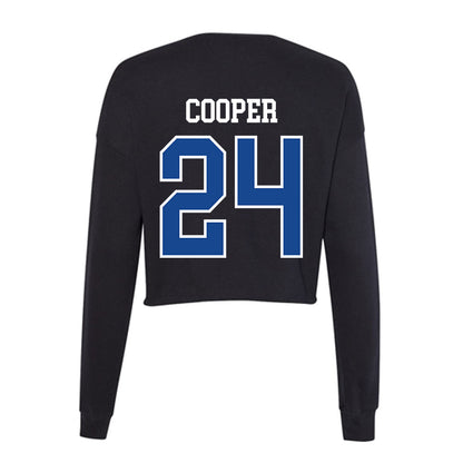 Georgia State - NCAA Football : Ronald Cooper - Women's Cropped Crew Fleece-1