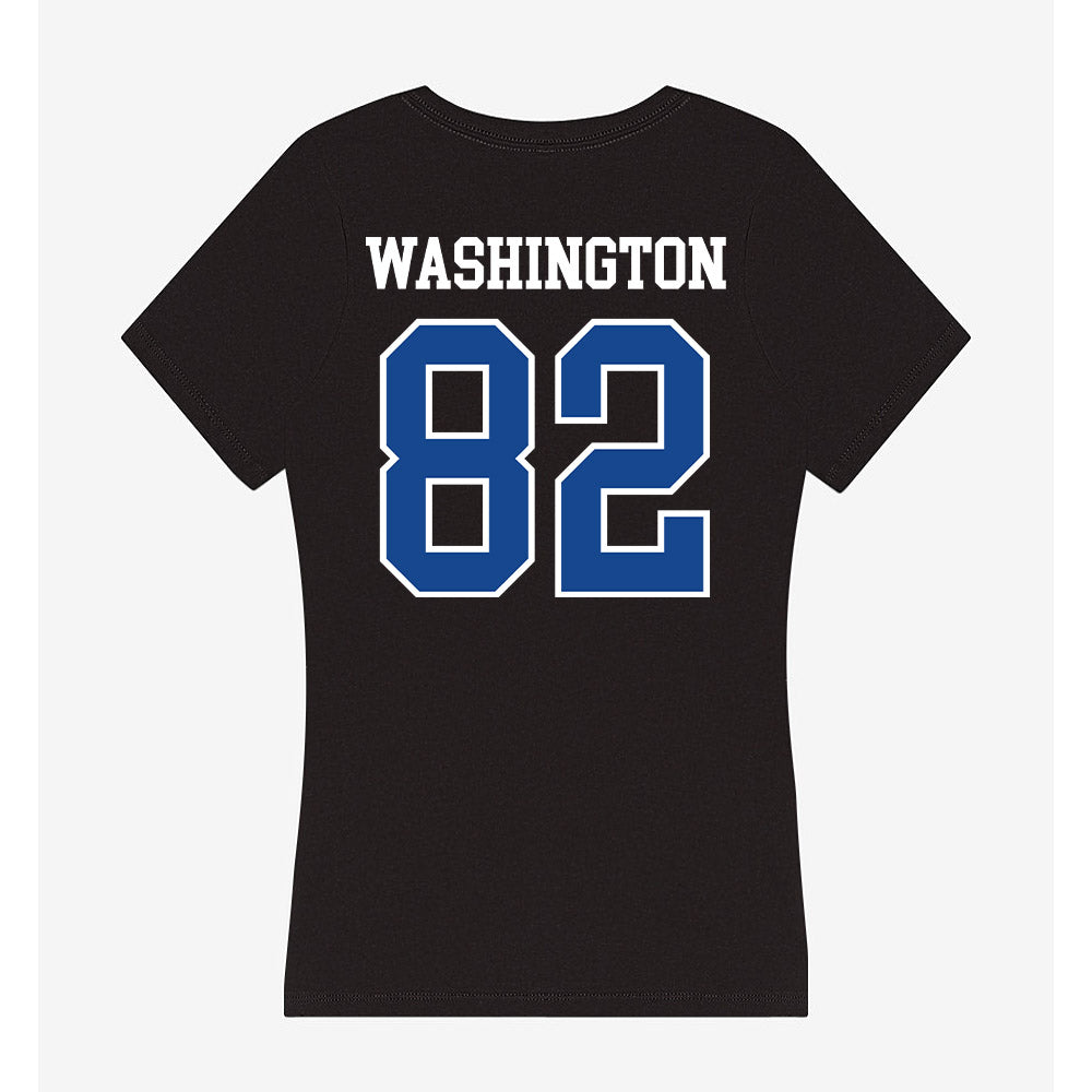 Georgia State - NCAA Football : Kyle Washington - Women's V-Neck T-Shirt-1