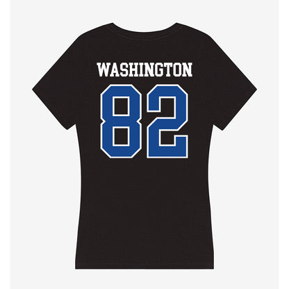 Georgia State - NCAA Football : Kyle Washington - Women's V-Neck T-Shirt-1
