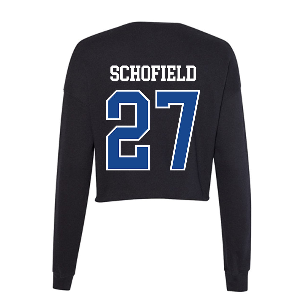 Georgia State - NCAA Baseball : Samuel Schofield - Women's Cropped Crew Fleece-1