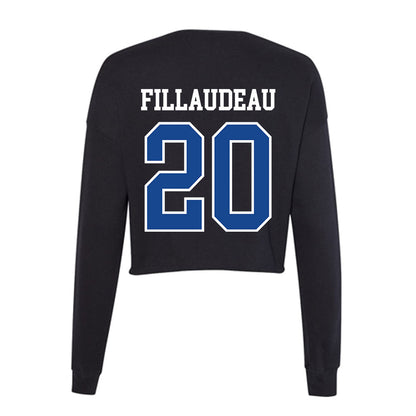 Georgia State - NCAA Men's Soccer : Tom Fillaudeau - Classic Shersey Women's Cropped Crew Fleece-1