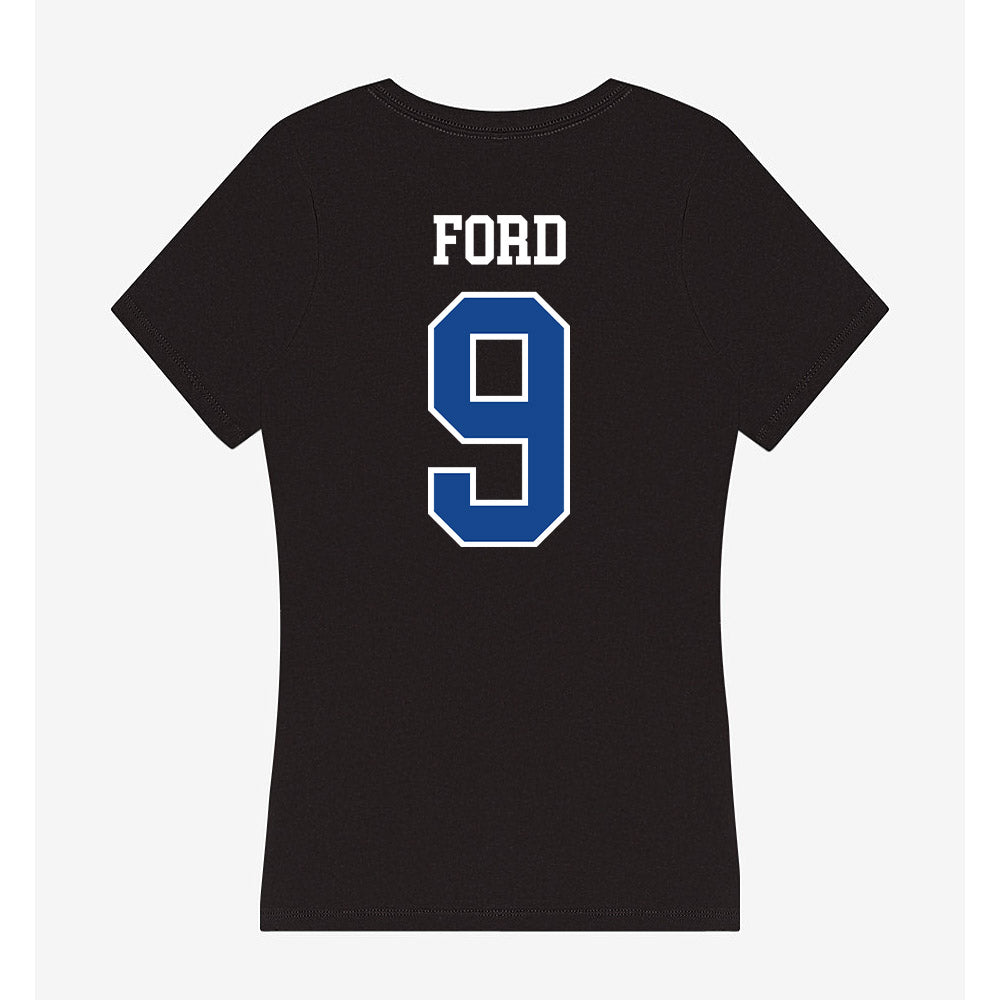 Georgia State - NCAA Football : Jordan Ford - Women's V-Neck T-Shirt-1