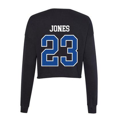 Georgia State - NCAA Football : Jaylen Jones - Women's Cropped Crew Fleece-1