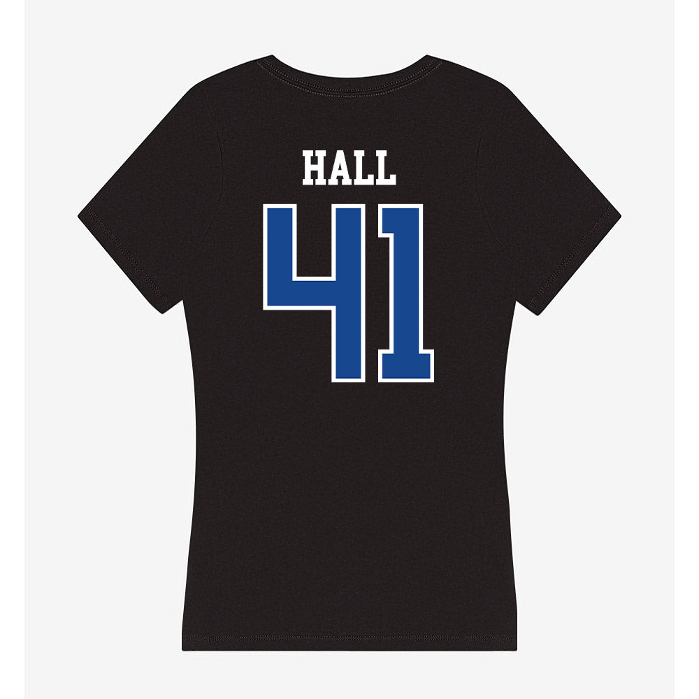 Georgia State - NCAA Football : Jayven Hall - Women's V-Neck T-Shirt-1