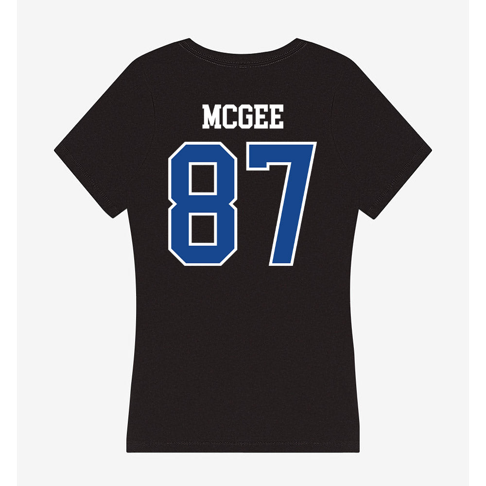 Georgia State - NCAA Football : Austin McGee - Women's V-Neck T-Shirt-1