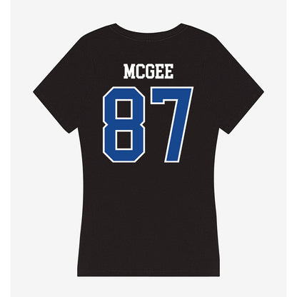 Georgia State - NCAA Football : Austin McGee - Women's V-Neck T-Shirt-1