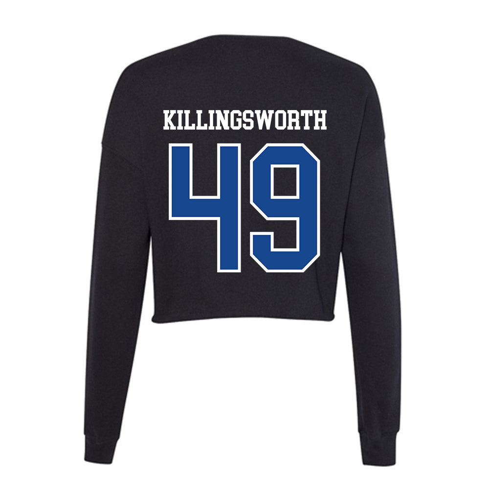 Georgia State - NCAA Baseball : Austin Killingsworth - Women's Cropped Crew Fleece-1