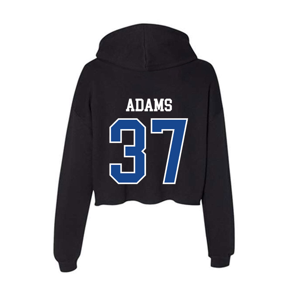 Georgia State - NCAA Baseball : Ethan Adams - Classic Shersey Women's Crop Fleece Hoodie-1