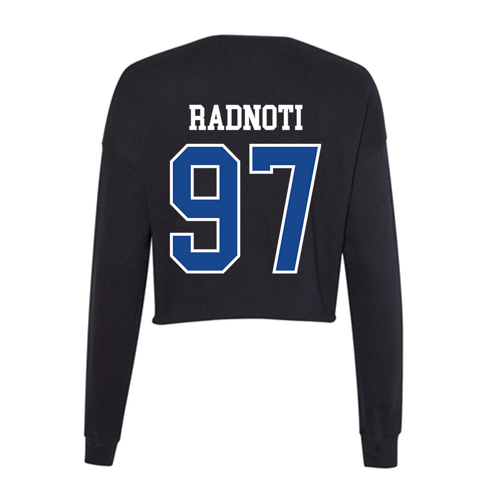 Georgia State - NCAA Football : Spencer Radnoti - Women's Cropped Crew Fleece-1
