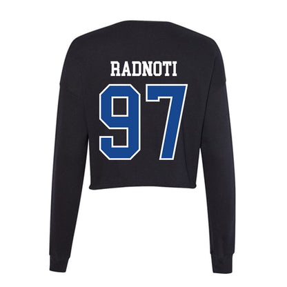 Georgia State - NCAA Football : Spencer Radnoti - Women's Cropped Crew Fleece-1