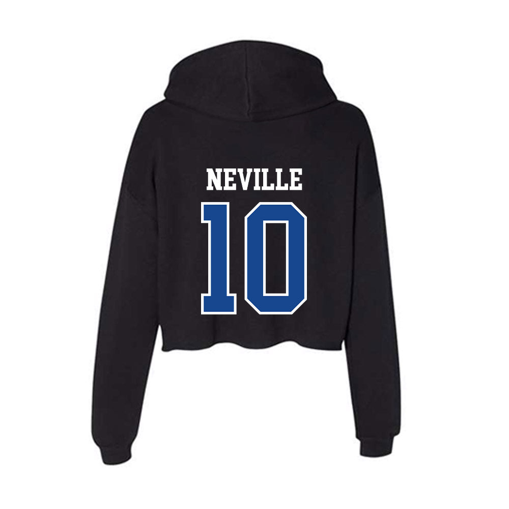 Georgia State - NCAA Beach Volleyball : Ellie Neville - Women's Crop Fleece Hoodie-1