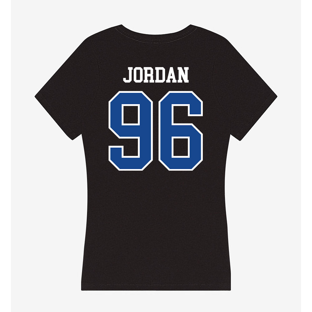 Georgia State - NCAA Football : Jalen Jordan - Classic Shersey Women's V-Neck T-Shirt-1