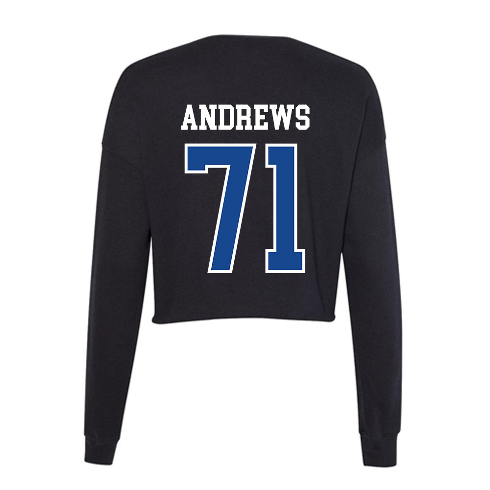 Georgia State - NCAA Football : Aidan Andrews - Classic Shersey Women's Cropped Crew Fleece-1