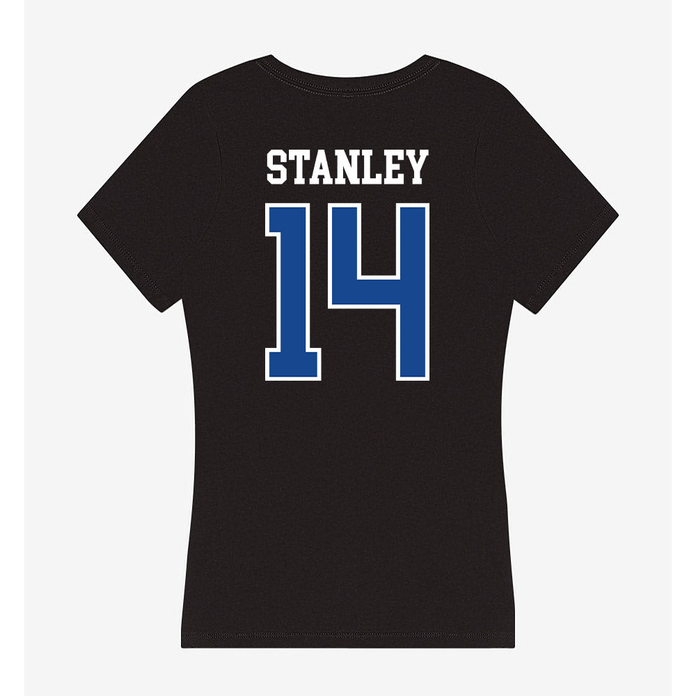 Georgia State - NCAA Football : TJ Stanley - Women's V-Neck T-Shirt-1