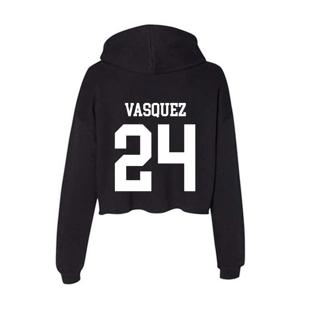 UTPB - NCAA Softball : Laila Vasquez - Women's Crop Fleece Hoodie-1