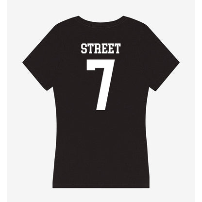 UTPB - NCAA Football : Dequan Street - Women's V-Neck T-Shirt-1