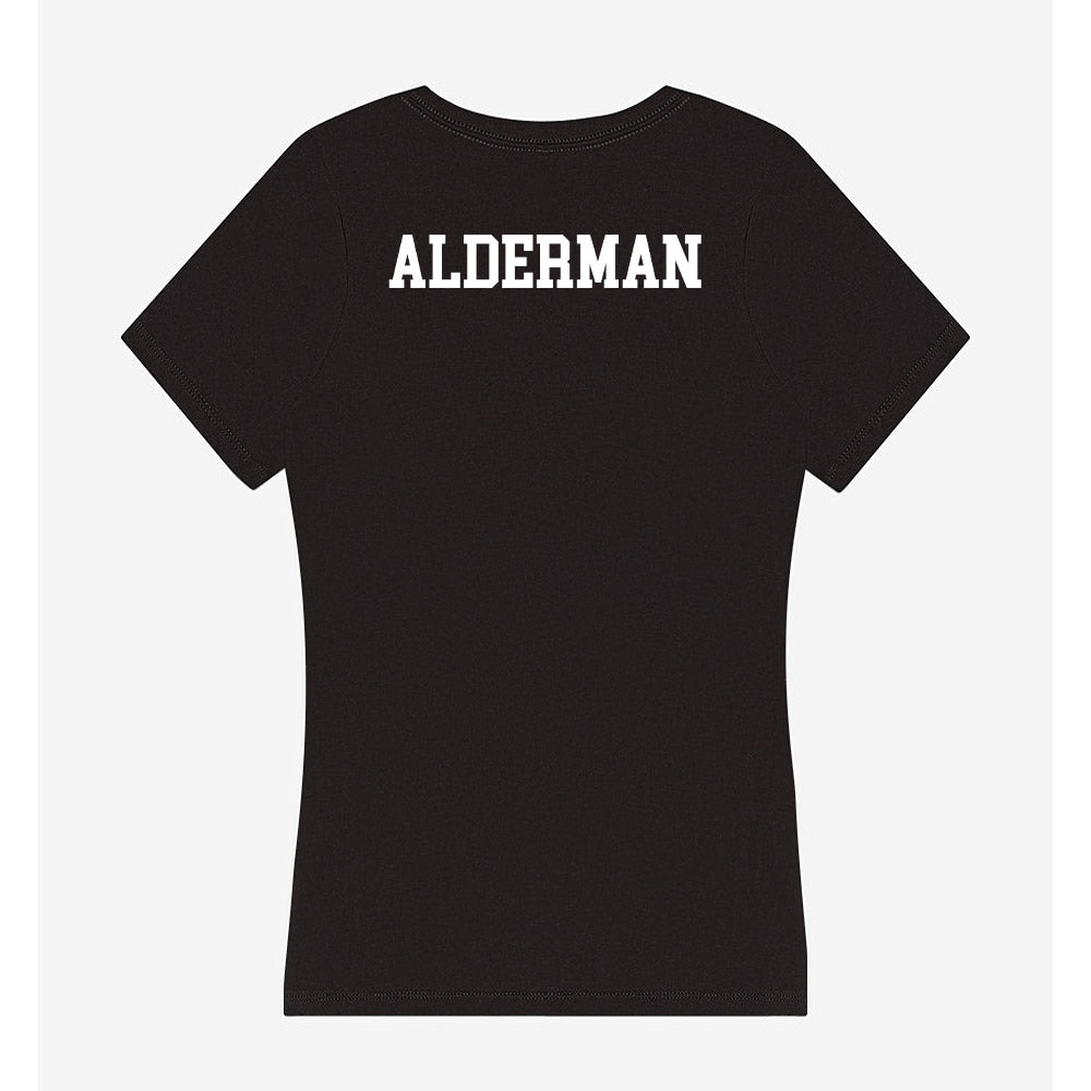 UTPB - NCAA Men's Swimming & Diving : Chase Alderman - Women's V-Neck T-Shirt-1