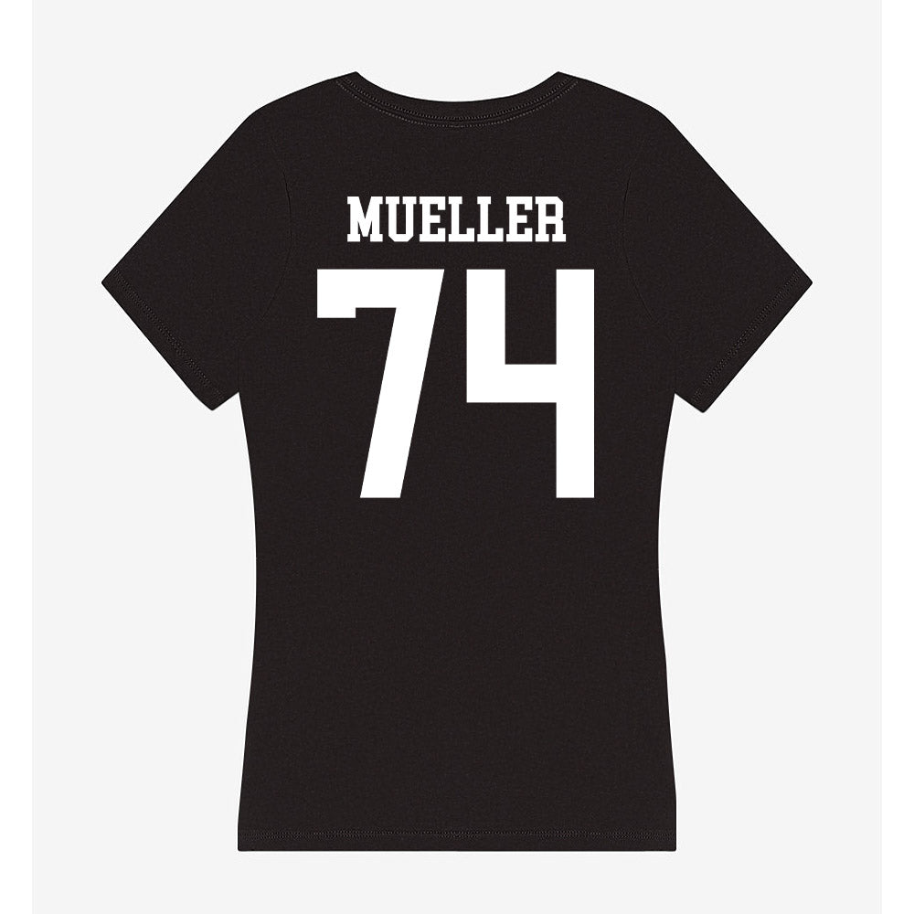 UTPB - NCAA Football : Joseph Mueller - Women's V-Neck T-Shirt-1