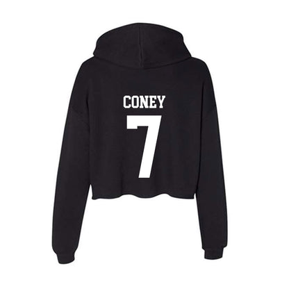 UTPB - NCAA Football : Kharel Coney - Women's Crop Fleece Hoodie-1