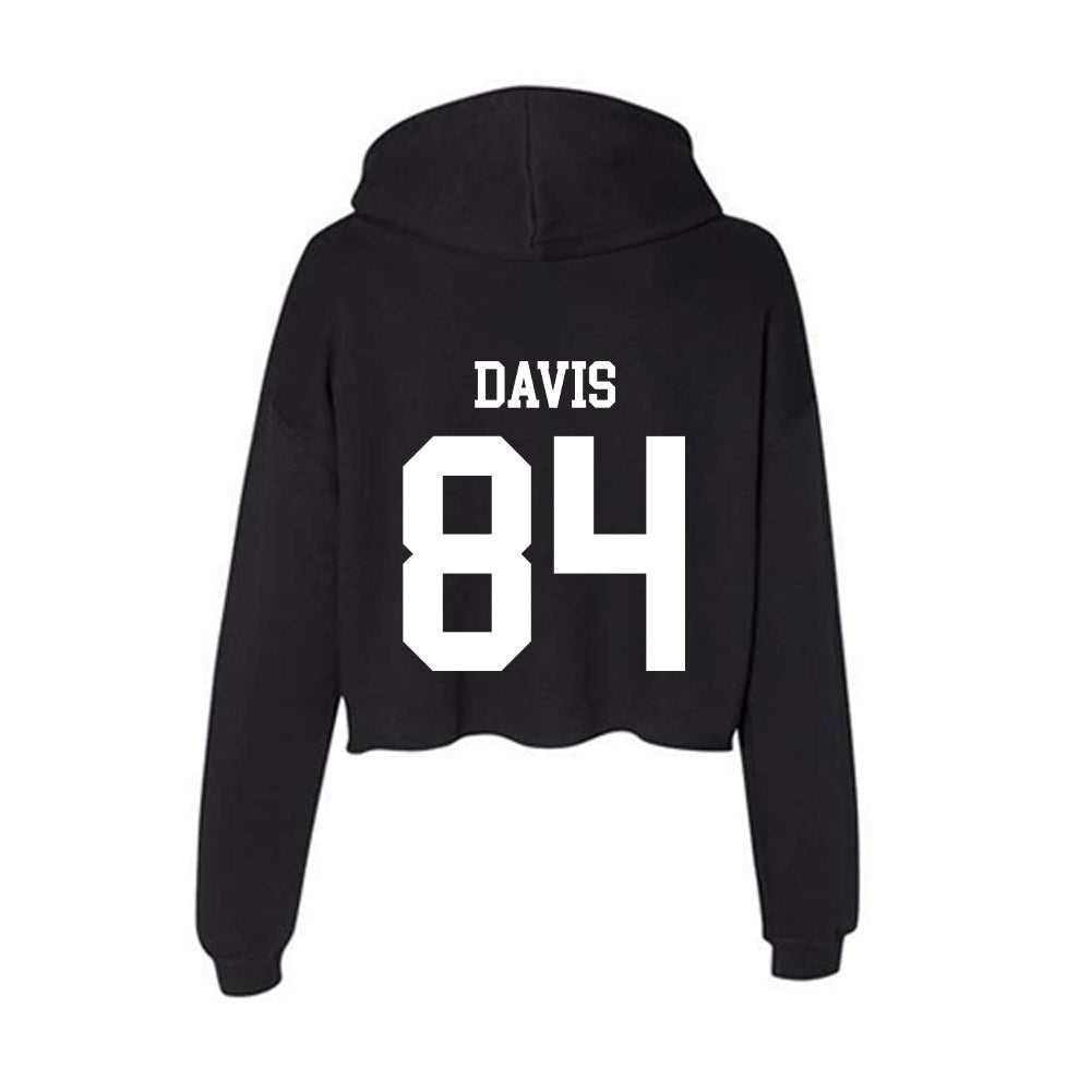 UTPB - NCAA Football : Shemar Davis - Women's Crop Fleece Hoodie-1