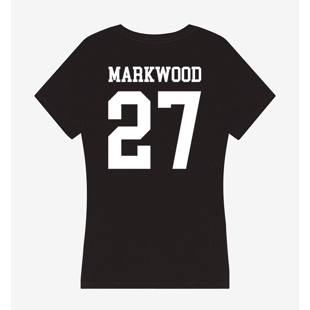 UTPB - NCAA Baseball : Jackson Markwood - Women's V-Neck T-Shirt-1