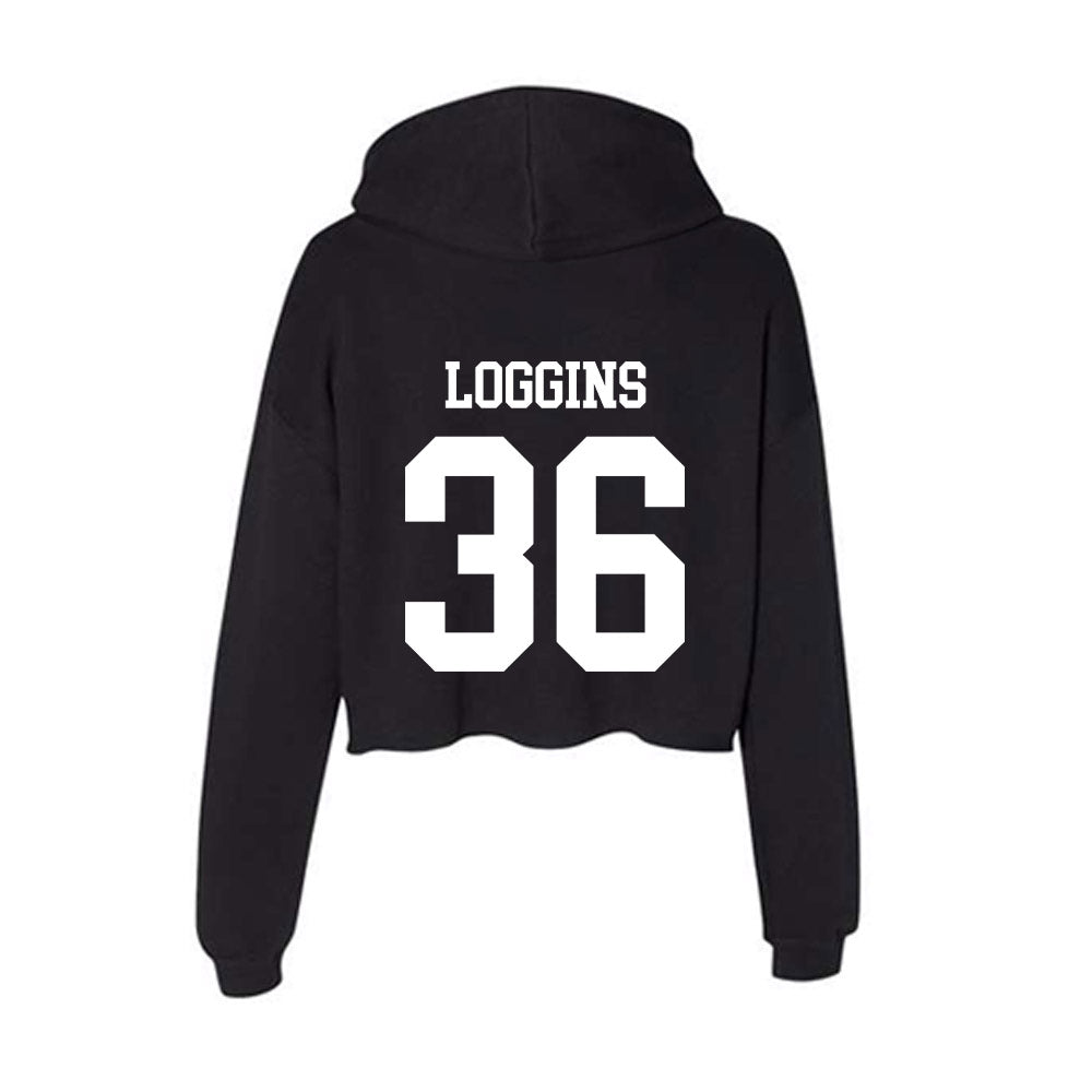 UTPB - NCAA Baseball : Jaden Loggins - Women's Crop Fleece Hoodie-1