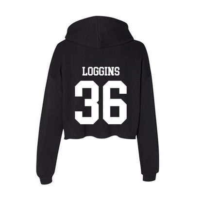 UTPB - NCAA Baseball : Jaden Loggins - Women's Crop Fleece Hoodie-1