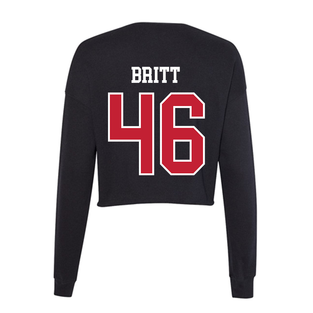 St. Johns - NCAA Baseball : Sean Britt - Classic Shersey Women's Cropped Crew Fleece-1
