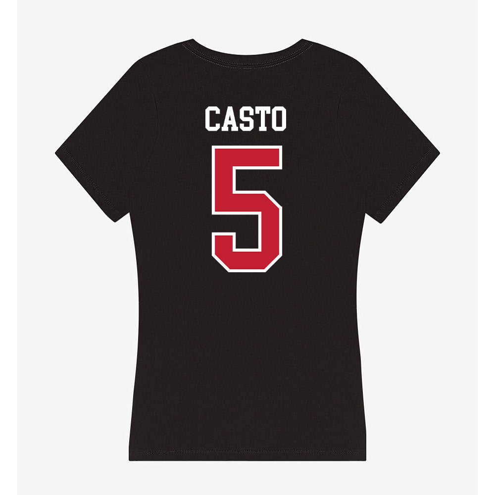 St. Johns - NCAA Softball : Natalie Casto - Classic Shersey Women's V-Neck T-Shirt-1
