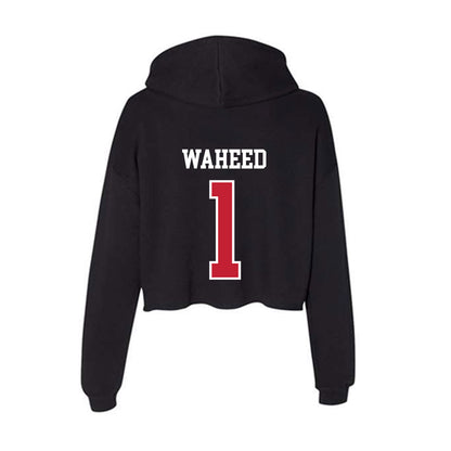St. Johns - NCAA Women's Basketball : Beautiful Waheed - Classic Shersey Women's Crop Fleece Hoodie-1