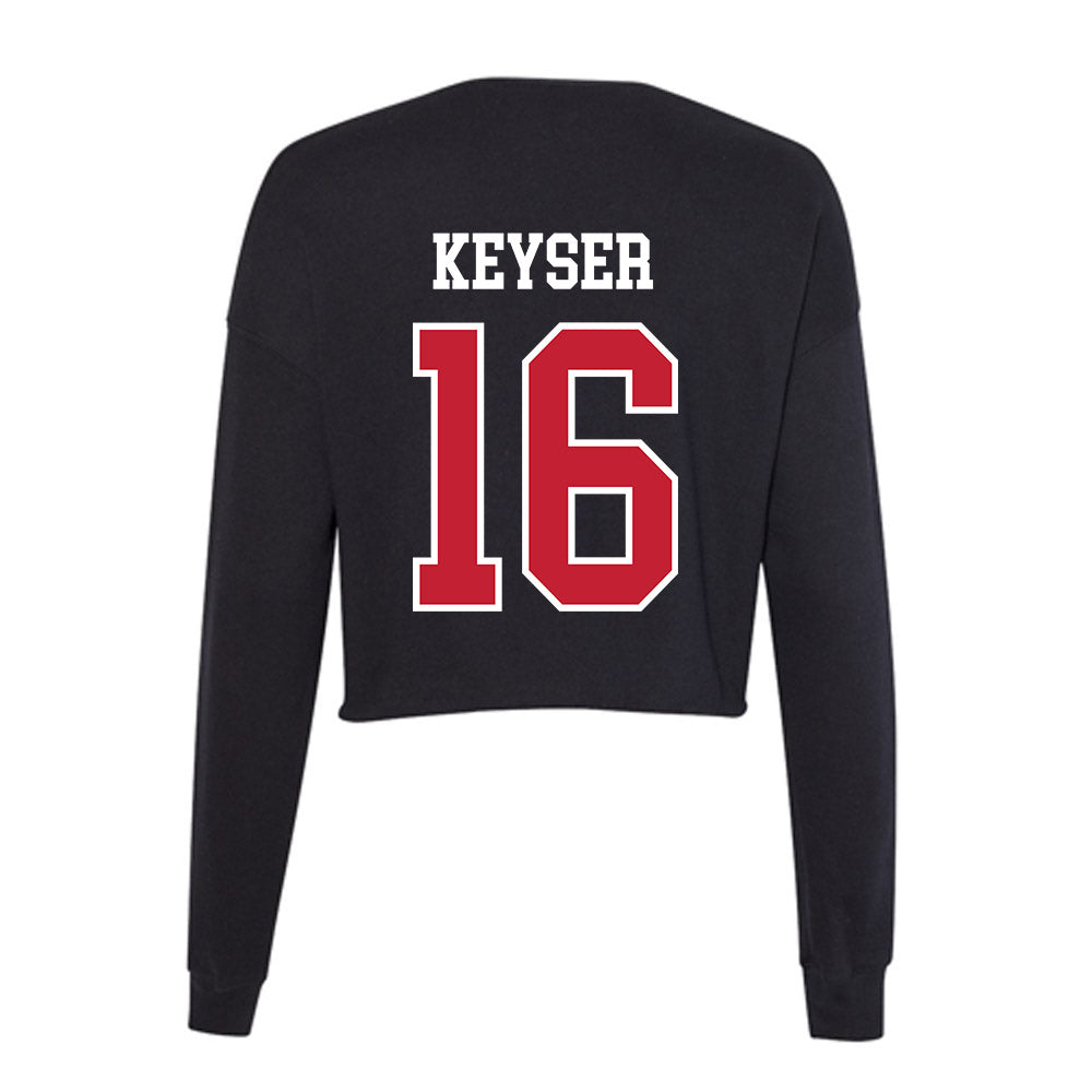 St. Johns - NCAA Men's Lacrosse : Maclin Keyser - Classic Shersey Women's Cropped Crew Fleece-1