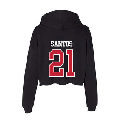 St. Johns - NCAA Softball : Melanie Santos - Classic Shersey Women's Crop Fleece Hoodie-1