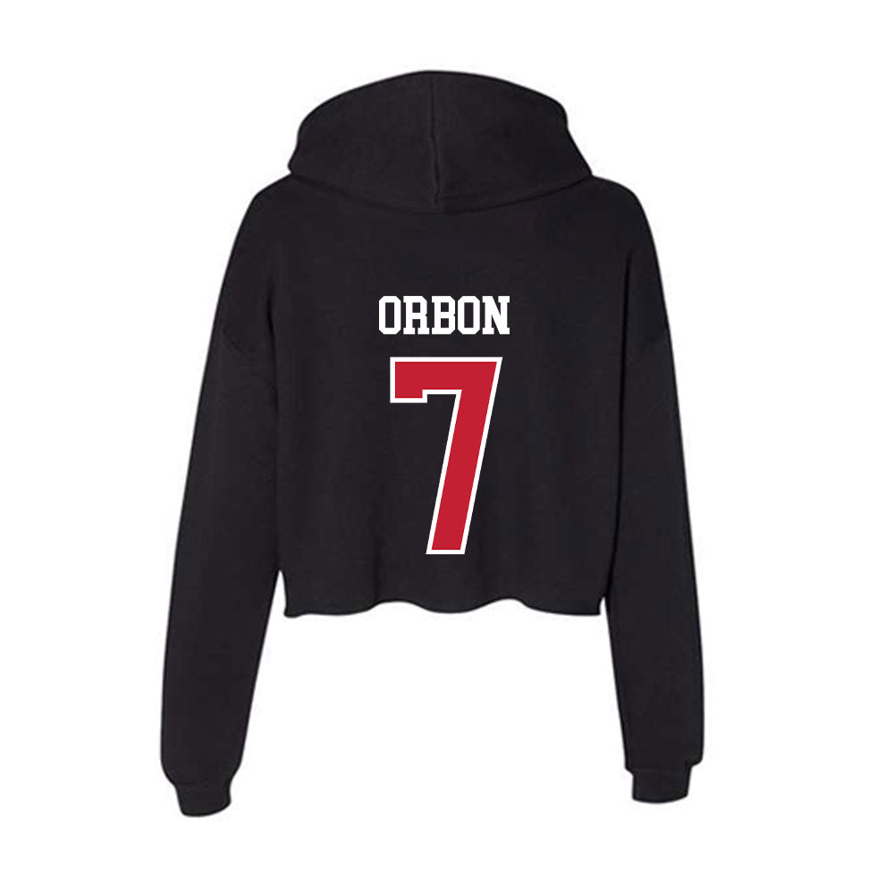 St. Johns - NCAA Baseball : Luke Orbon - Classic Shersey Women's Crop Fleece Hoodie-1