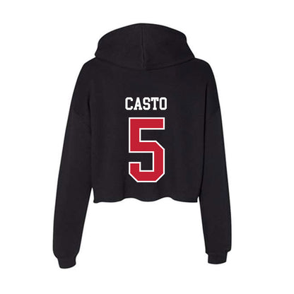 St. Johns - NCAA Softball : Natalie Casto - Classic Shersey Women's Crop Fleece Hoodie-1