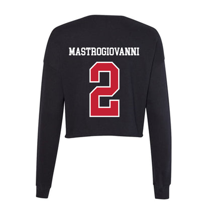 St. Johns - NCAA Men's Lacrosse : Luke Mastrogiovanni - Classic Shersey Women's Cropped Crew Fleece-1