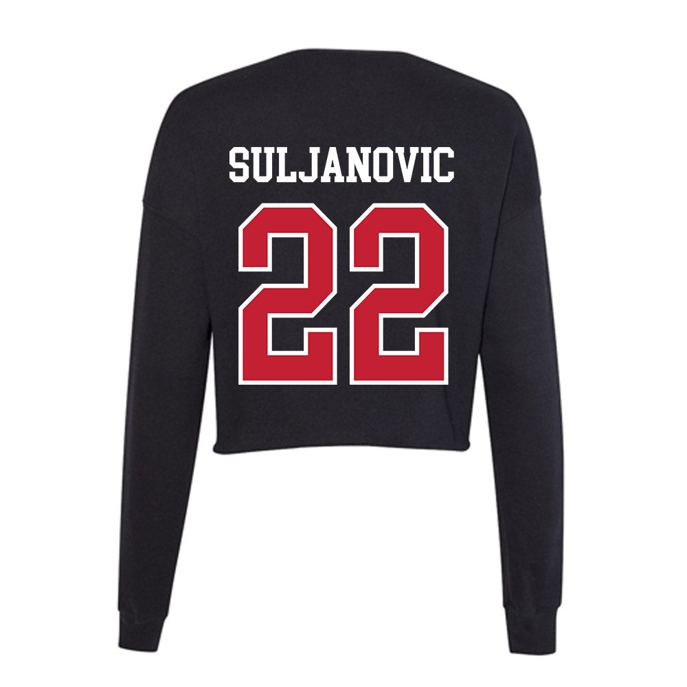 St. Johns - NCAA Men's Basketball : Imran Suljanovic - Classic Shersey Women's Cropped Crew Fleece-1