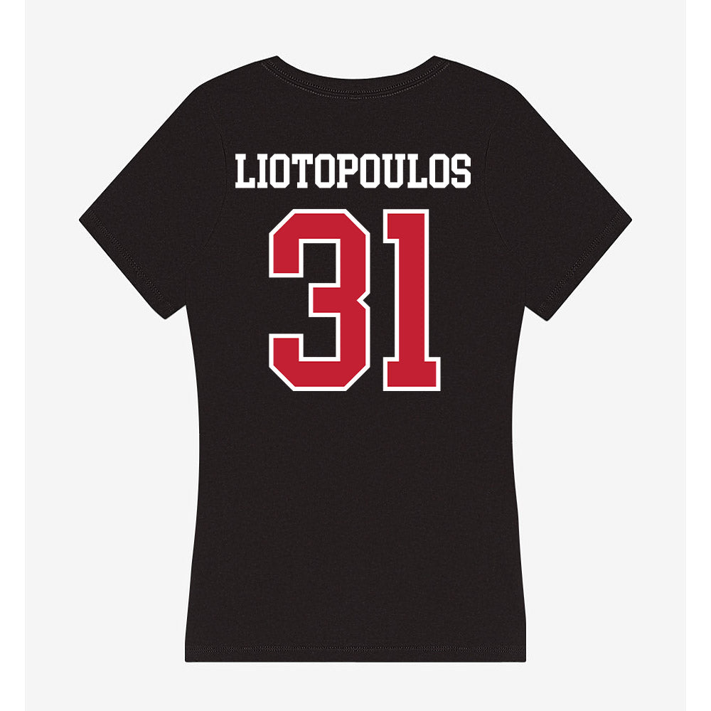 St. Johns - NCAA Men's Basketball : Lefteris Liotopoulos - Classic Shersey Women's V-Neck T-Shirt-1