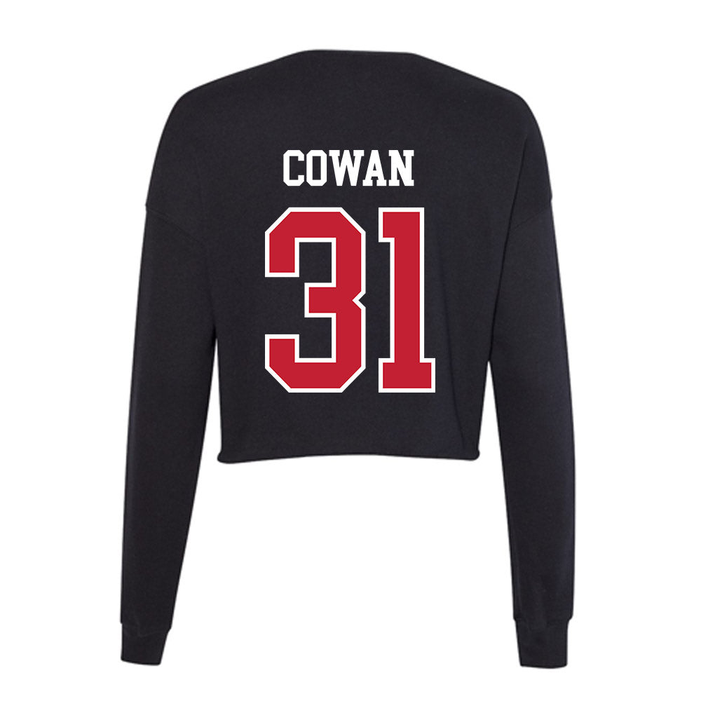St. Johns - NCAA Baseball : Will Cowan - Classic Shersey Women's Cropped Crew Fleece-1