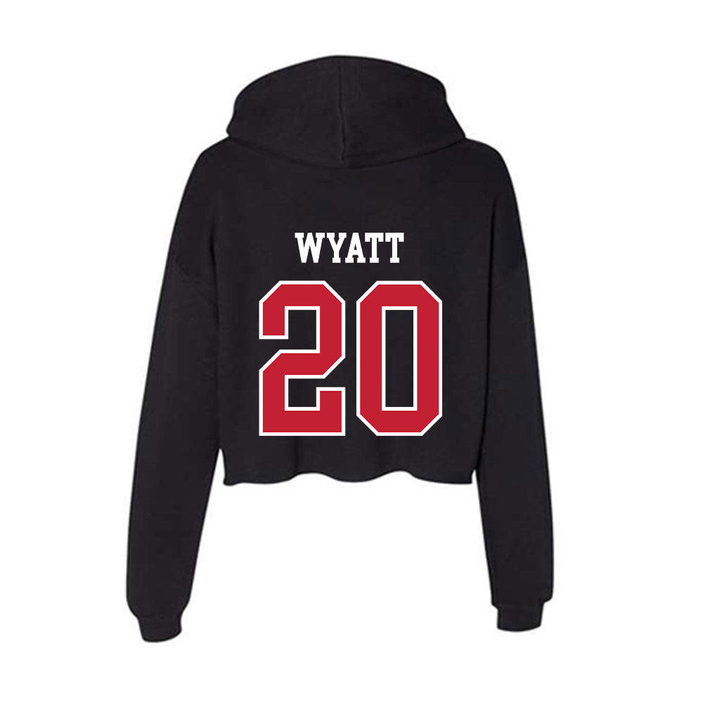 St. Johns - NCAA Women's Basketball : Sa'Mya Wyatt - Classic Shersey Women's Crop Fleece Hoodie-1