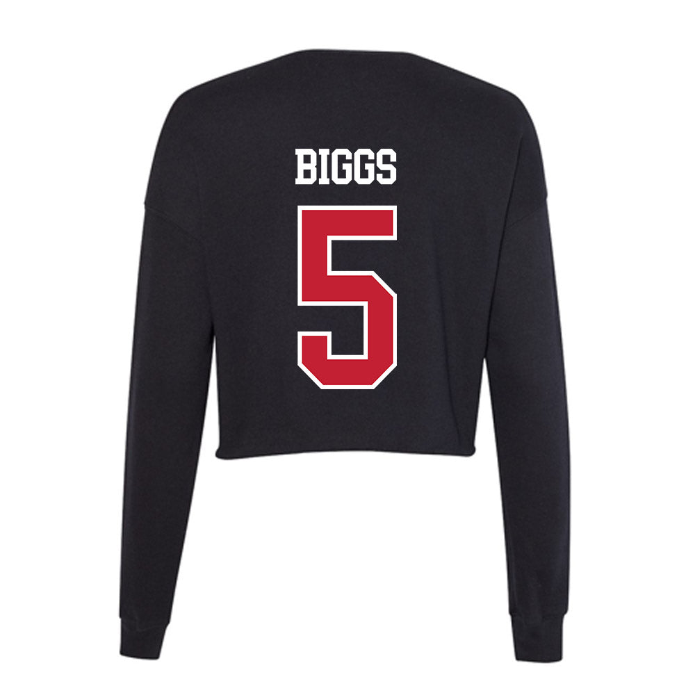 St. Johns - NCAA Men's Soccer : Antonio Biggs - Classic Shersey Women's Cropped Crew Fleece-1