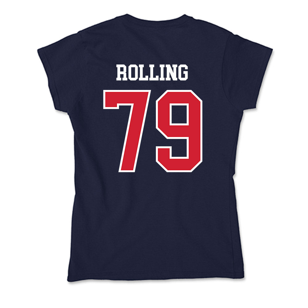 Robert Morris - NCAA Football : Jaden Rolling - Soft Style Women’s T-Shirt-1