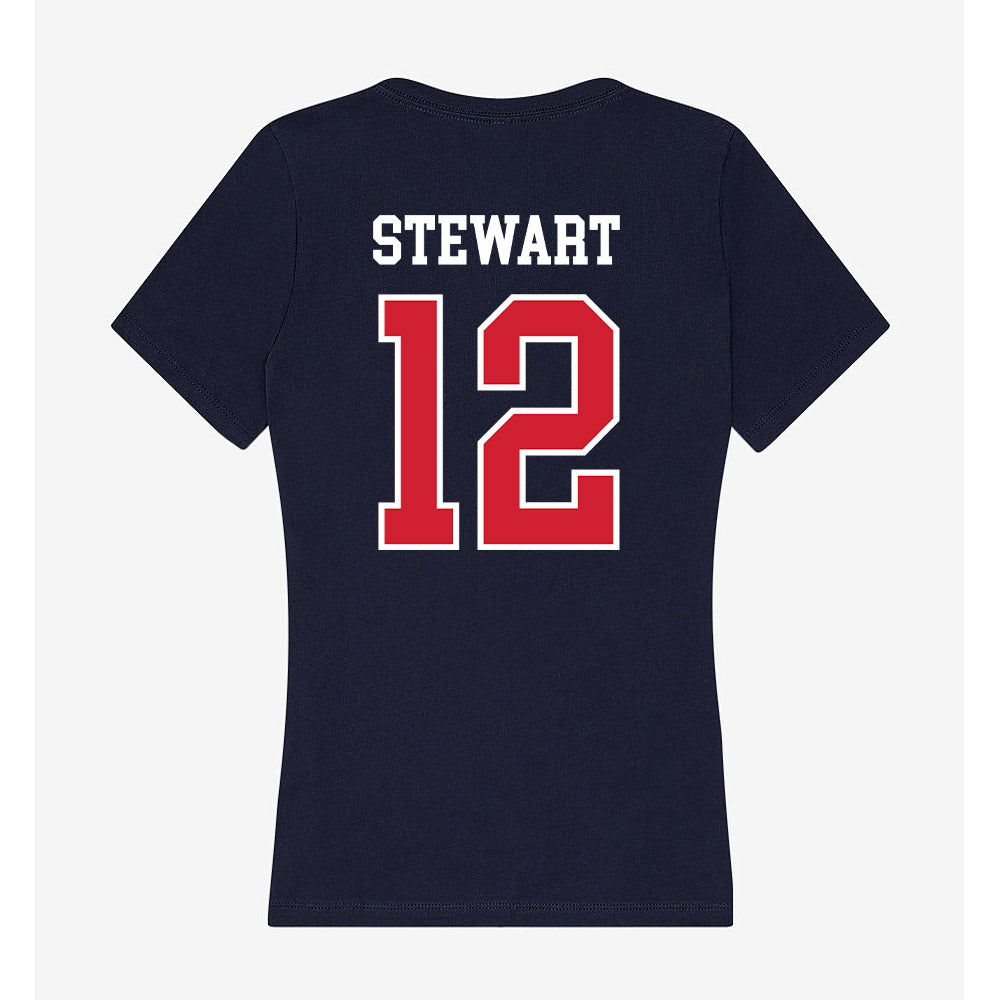 Robert Morris - NCAA Football : Isaiah Stewart - Women's V-Neck T-Shirt-1